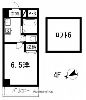 ハウス２０００ＫＵＷＡＮＡ 402の間取り画像