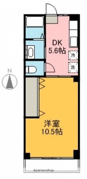 第二コーポサチ 203の間取り画像