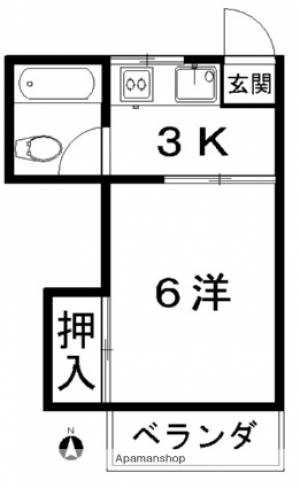 シャトーふみ 303の間取り画像