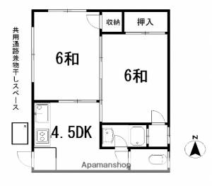 コーポ坂本 303の間取り画像