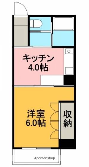 コスモハイツ高須２ Ｂ４０５の間取り画像