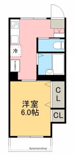 大潮田コーポ 203の間取り画像