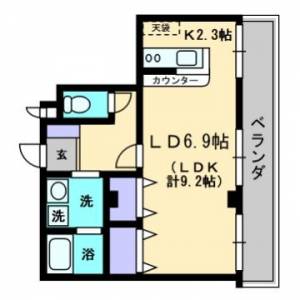 メゾンＳＥＩ 606の間取り画像