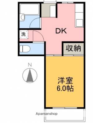 スカイパレス二葉 205の間取り画像