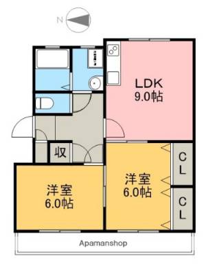 泉野ハイツ 403の間取り画像