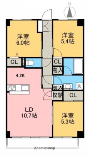 ソレイユｅ 204の間取り画像