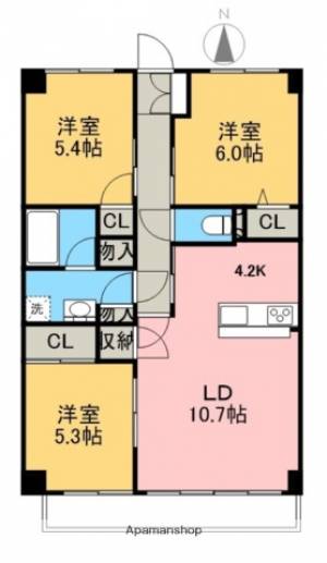 ソレイユｅ 601の間取り画像