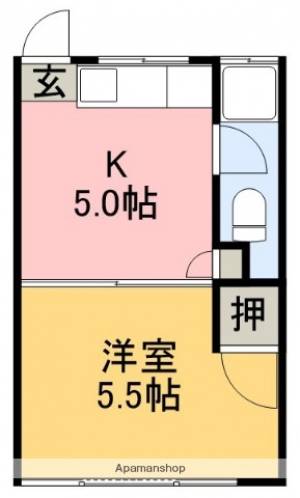 高本マンション 302の間取り画像