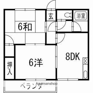 メゾン音三郎 201の間取り画像