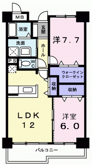 フランスクエア 107の間取り画像