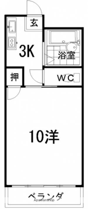 サンシティⅡ 407の間取り画像