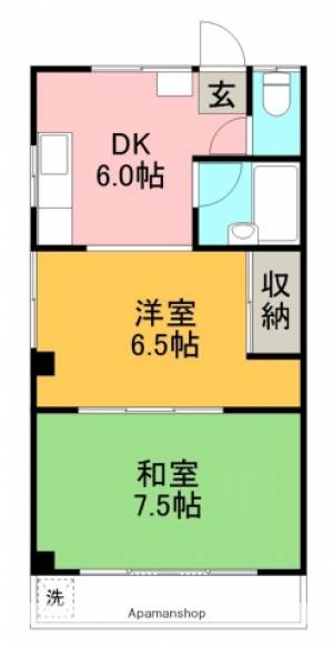 グランドコーポ高須 305の間取り画像