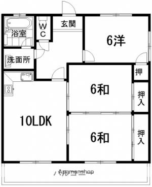 ハイツ南国 203の間取り画像