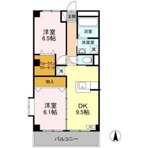 リバーパーク桂 203の間取り画像