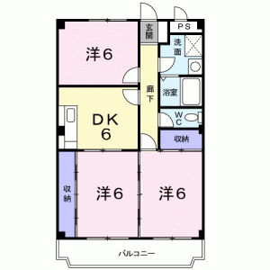 ジャーマン　アイリス　西川 404の間取り画像