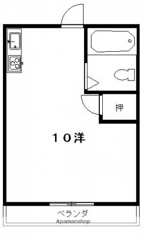 コーポＭＡＮＡＢＥ 201の間取り画像