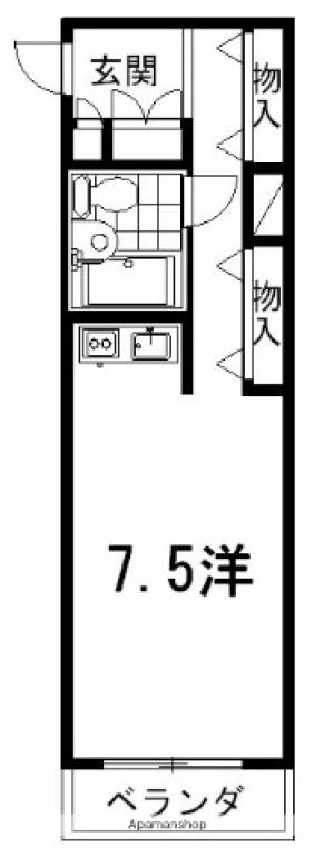 朝日プラザ知寄町パサージュ 406の間取り画像