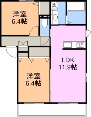 ベレオ　ベール 302の間取り画像