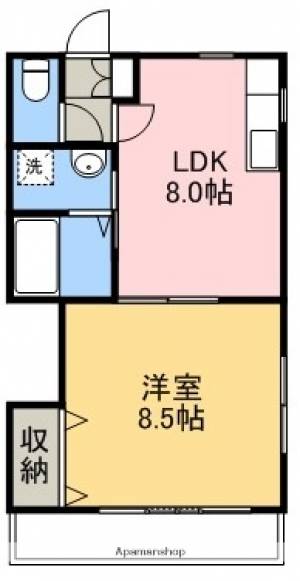 アムールハイツ高須 205の間取り画像