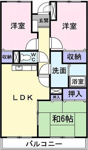 リバージュ　マンション 302の間取り画像