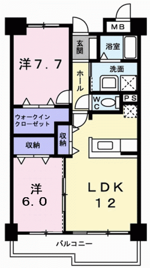 フランスクエア 102の間取り画像