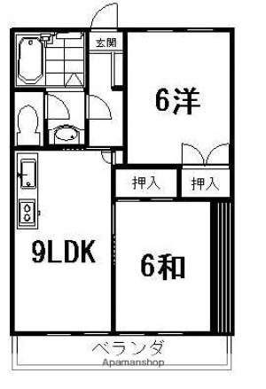 インペリアル西本Ⅱ 205の間取り画像