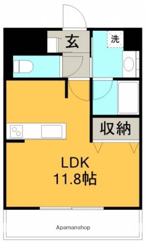 ソレイユａ 203の間取り画像