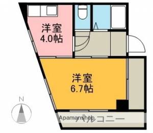 ジューヌ高須 403の間取り画像