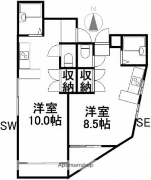 リヴィエラ梅の辻 ５ＳＥの間取り画像