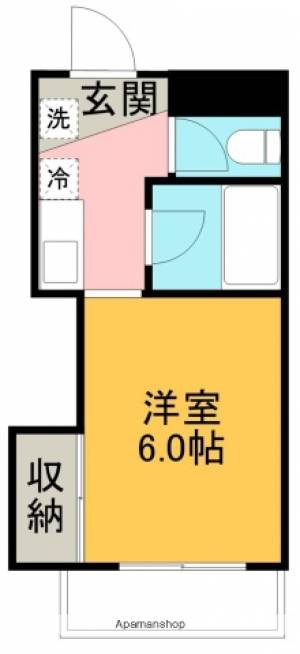 コーポ舟入川 405の間取り画像