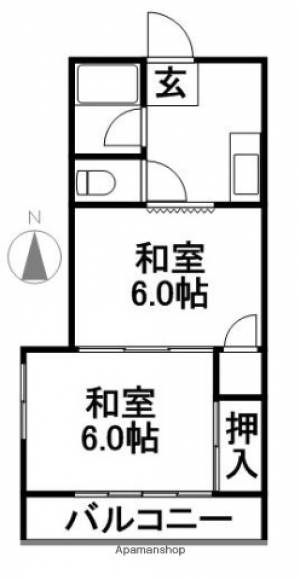 ＦＫマンション ３階の間取り画像