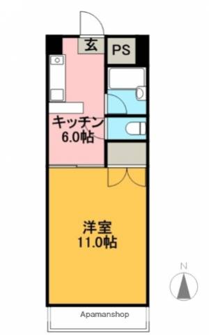 武内マンション 508の間取り画像