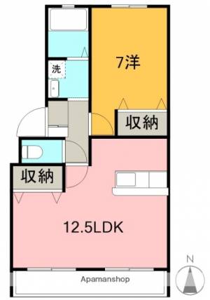 コーポ一宮Ⅰ 103の間取り画像