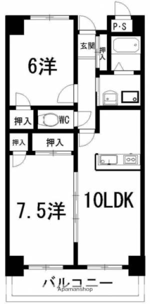 カーサＭ１ 403の間取り画像