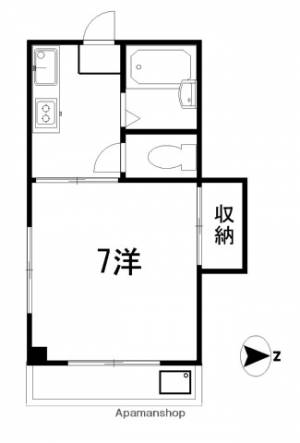 マンションタケシⅠ 101の間取り画像