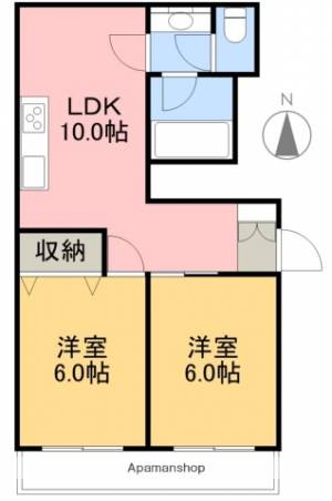 コーポハリマヤⅠ 501の間取り画像