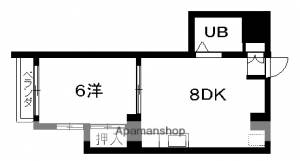 しらさぎマンションⅡ ２Ｃの間取り画像