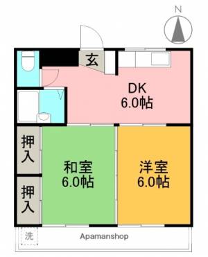 コオキマンション 204の間取り画像