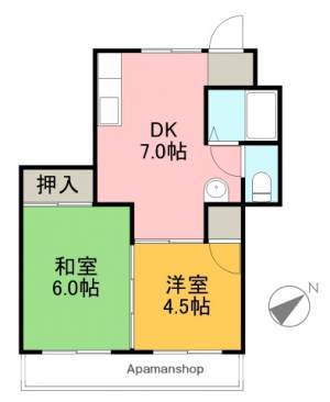 ピープルハウスⅠ 202の間取り画像