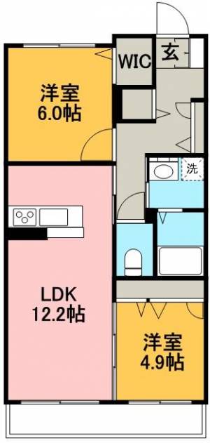 ベレオ一ツ橋 102の間取り画像