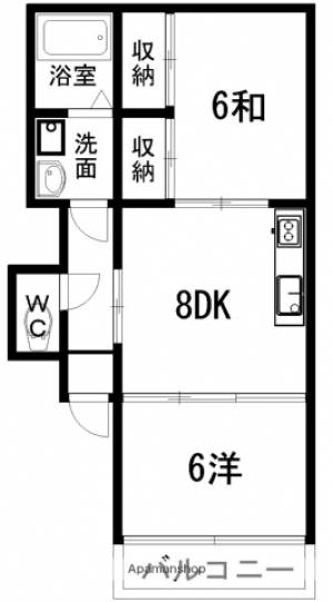 ハイツ優 302の間取り画像