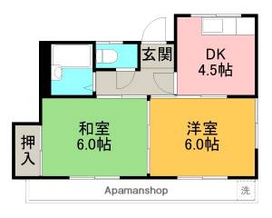 ハイツＹＯ坂本 401の間取り画像