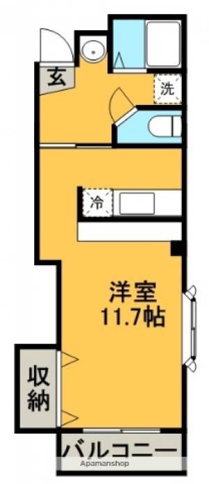 ＣＡＢＡＮＡ　ＨＯＵＳＥ 201の間取り画像