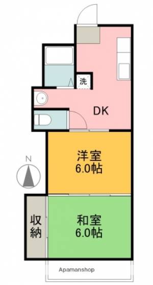 東山コーポ 403の間取り画像