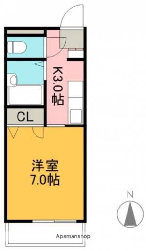 クレメント南宝永 102の間取り画像