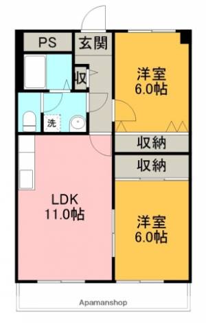 メゾン北村Ⅱ 303の間取り画像