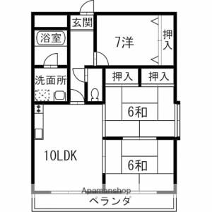 メゾン北村Ⅱ 401の間取り画像