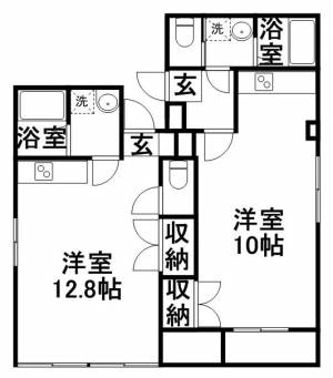 下島ハイツ 402の間取り画像