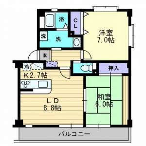 サンモール北竹島 101の間取り画像