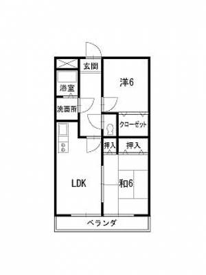 高そねマンション 502の間取り画像